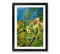 Chaim Soutine View of Town Framed Print | A2 Oak Framed Wall Art | Ready to Hang | Modern Nature Picture | Living Room Bedroom Lounge Office