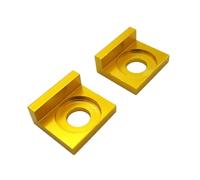 Chain Adjuster Tool CNC Chain Adjuster Tensioner Block 15mm Aluminum For 125cc Dirtbike Pit Pro Quad Trail Bikes(Gold)