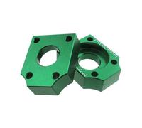 Chain Axle Adjuster Tensioner 1 Pair 15mm Motorcycle Accessories Pit Dirt Bike Chain Axle Tensioner Adjuster Blocks Tool Chain Bolt Adjuster(GREEN)