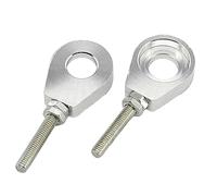 Chain Axle Adjuster Tensioner 1pair 12mm 15mm Rear Wheel Axle Hole Chain Tensioner Adjuster For Motorcycle Modification Parts Accessories Chain Bolt Adjuster(12mm silver)