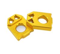 Chain Axle Adjuster Tensioner Fit For Suzuki DR-Z 400SM DRZ400SM 400S 400E 2005-2024 Rear Chain Adjuster Axle Blocks Tensioner Blocks Cover Chain Bolt Adjuster(Orange)
