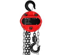 Chain Block 1,000 kg 3 m - Chain Hoists by Steinberg Systems Red