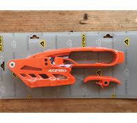 CHAIN BLOCK GUIDE SLIPPER SLIDER SET FITS KTM XC 250 300 TPI 2019-2020 ORANGE