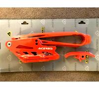 CHAIN BLOCK GUIDE SLIPPER SLIDER SET KTM EXC 250 300 2017 ORANGE