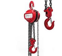 Chain Block with 2000kg Loading Capacity, 3m Chain Length 2.5m Lifting Height Hoist for easy Lifting