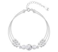 Chain Bracelet for Women, Charm Bracelet Charm - Lucky Blango Three Strands Three- , Adjustable Simple Jewelry, Handmade Travel Jewelry for Birthdays