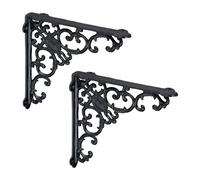 Chain Brackets Support Antique Vintage Decor Set Shelf Angles Gothic Cast Iron