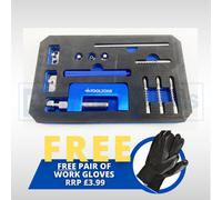 Dunnet Tools Universal Motorcycle Chain Breaker Rivet Tool Kit | 13Pcs Bike Chain Cutter & Riveter Set for Motorbike, ATV, Bicycle with Carrying Case | Professional Chain Splitter & Riveting Tool