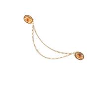 Chain Brooch Multifuntional Accessory Beautiful Flower Badge Delicate Perfect For Fashion Enthusiasts Present Vintage Floral Alloy