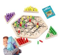 Chain Chess - Chain Triangle Chess Game | Strategy Board Games, Rubber Band Geometry Triangle Games For 2-4 Players, Interactive Brain Teaser, Educational Fun Kids Family Party Learning Challenge