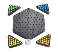 Chain Chess Game, Rubber Band Puzzle, With Triangle Layout and Strategy Play Design, Brain Teaser Suited to Kids Fun, Geometry Challenge for Thinking Use, Interactive Board