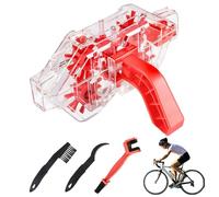 Chain cleaning: motorcycle maintenance kit, robust brush set, cleaner | bristle brush, precision cleaning equipment with no sslip handle