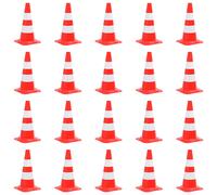 Chain Cone Set Red&white Road Traffic Sign with/without 2/4/10 m Chain vidaXL