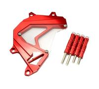 Chain Cover For Z750 Z800 2013 2014 2015 2016 Motorcycle Front Sprocket Panel Left Engine Guard Chain Cover Protection(Red)