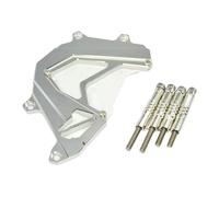 Chain Cover For Z750 Z800 2013 2014 2015 2016 Motorcycle Front Sprocket Panel Left Engine Guard Chain Cover Protection(Silver)