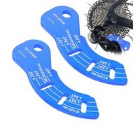 Chain Distance Tool - Rear Rear Determiner, Racing Bike | 2 Pieces Teaching Adjustment, Electric 12 Compartment Manual Transmission Fine Adjustment Screw Aid For