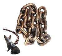 Chain Dogs Lead for Medium Dogs - Metal Dog Chain, Heavy Bite Leed for Puppies | 2 m / 6.56 ft Puppy Chains Waterproof | Shock-Absorbing Pet Lines, Funny Puppy