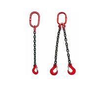 Chain Drum Lifter, Chain Sling For Lifting Spreader Crane Drum Bucket Barrel Oil Tank Can Multiple Sizes(2 ton 0.5m 4 leg)