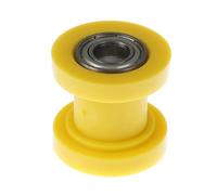 Chain Guard Case Protector 1PCS 10mm Chain Roller Slider Tensioner Adjuster Pulley Wheel Guide Pit Dirt Bike Accesorios Motorcycle Chain Protector Guard(Yellow)