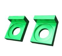 Chain Guard Case Protector For ATV Dirt Pit Bike Motocross Motorcycle CNC Aluminum 12mm 15mm Chain Axle Tensioner Adjuster Block set Motorcycle Chain Protector Guard(15MM green)