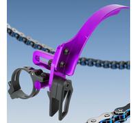 Chain Guide for Mountain Bikes with Upper Slider and Lower Guard to Reduce Noise and Protect Chain from Dirt and Oil in 1x Single Chainring Systems (Red)