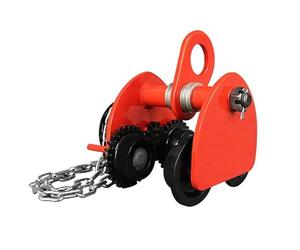 Chain Hoist Trolley Adjustable Width Steel C Cart Industrial & Warehouse Use Sturdy Construct for Optimal Performance