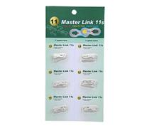 Chain Joint Connector Bike Chain Link Bicycle Chain Connector Link Quick Release Steel Durable Rust Resistant for Mountain Bikes Road Bikes 12Pcs (Silver)