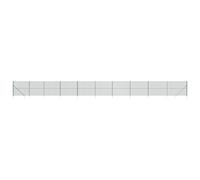 Chain Link Fence Outdoor Wire Mesh Fence with Spike Fence Panel Anchors vidaXL
