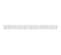 Chain Link Fence Outdoor Wire Mesh Fence with Spike Fence Panel Anchors vidaXL