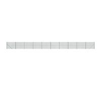 Chain Link Fence Patio Outdoor Wire Mesh Fence with Flange Fence Panel vidaXL