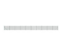 Chain Link Fence Patio Outdoor Wire Mesh Fence with Flange Fence Panel vidaXL