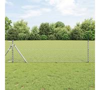 Chain Link Fence Silver