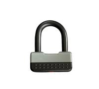 Chain Lock Anti-Theft Mountain Bike Front Fork U Lock Motocross Waterproof Warehouse Door 3 Size 2 Brass Keys Motorcycle Handlebar Lock(6107-1 Grey)