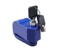Chain Lock Disc Brake Lock Alarm Motorcycle Scooter Wheel with 110dB Sound Waterproof Anti-Theft Motorbike Lock Security(Blue)