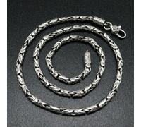 Chain Men 4mm Round Byzantine Necklace 37.1g /19.6inch