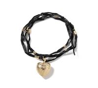 Chain Men Women Jewellery Personalized Three-Dimensional Relief Heart-Shaped Pendant Long Necklace