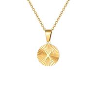 Chain Men Women Jewellery Round Plate Letter A-Z Pendant Necklace For Women X