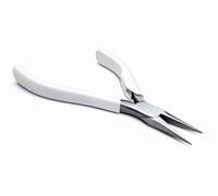 Chain Nose Pliers 120mm, White Molded Handles, Jewellery Making Tool for Hobby Wire Work