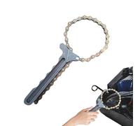 Chain Oil Filter Removal Tool, Oil Filter Chain Removal Tool, Carbon Steel Oil Filter, Carbon Steel Key, Adjustable, Efficient Car Repair Tool for Removing the Oil Filter
