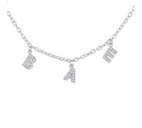 Chain Original Personality Hip Hop Letter Choker Necklaces For Women Trendy Silver Color Chain Punk Style Girls-B-BAE