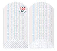 CHAIN PEAK (Pack of 100) N10 Disposable Microfibre Mop Pads for ECOVACS DEEBOT OZMO N10/ N10 Plus/ T8/ T8+/ T8 AIVI/ T9/ T9 MAX/ N8 Pro Vacuum Cleaners, Wipes, Cleaning Cloths