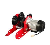 Chain Ratchet 0.5-1 Ton Miniature Electric Hoist Push-Type Monorail Trolley Mobile V-Groove I-Beam Traveling Skid engine crane(220v1TFour wheelsB)