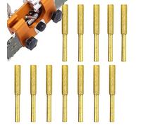 Chain Saw Sharpening Kit - 12 Pieces Rotary Grinder Stone Set | Assorted Drill Attachment Bits f, Metal Filing Burr Tools for Workshop Garden Cutting