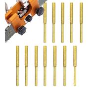 Chain Saw Sharpening Kit - Titanium Plated Burr Stone Files 4mm 4.8mm 5.5mm, 12 Piece High Hardness Chainsaw Sharpening Set, Burr Grinder Chain Saw Drill Bits for Electric or Manual Chainsaws