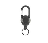 Chain Slings 1pcs Heavy Duty Retractable Pull Badges Carabiner Key Chain Steel Wire Rope Buckle Key Holder Outdoor lifting chains(A1)