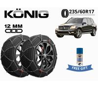Chain Snow Konig 12MM X12PRO Gr 245 235/60R17 For Mercedes GLK (X204) + Tribute