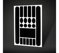 Chain Stay and Frame Protectsor Sticker, 0.18 mm Thick, for Mountain Bike Chainstay & Fork, Scratch-Resistant, Waterproof & UV-Protectsive, Cyclists & Off-Road Riders(B)