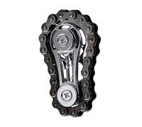 Chain - Stress Relief Gadget for Adults | Metal Alloy with Smooth Roller Design, Sensory Spinner for Desk, Compact Office, Classroom, Meeting, Travel Relaxation