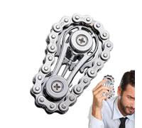 Chain - Stress Relief Gadget for Adults | Metal Alloy with Smooth Roller Design, Sensory Spinner for Desk, Compact Office, Classroom, Meeting, Travel Relaxation