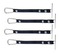 Chain Tape Holder Set of 4 Belt Tool Belt Organizer Anti Rust for Work Building Warehouse Automotive Home